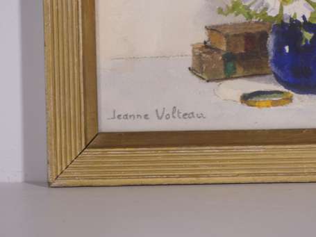 VOLTEAU Jeanne (1912-1996) Nature morte au bouquet