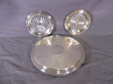 CHRISTOFLE - Dessous de plat circulaire en métal 