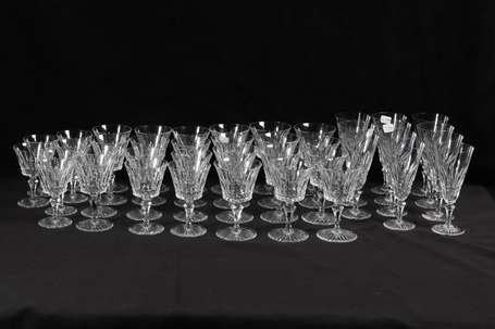 BACCARAT, Modèle Buckingham - Service de verres en