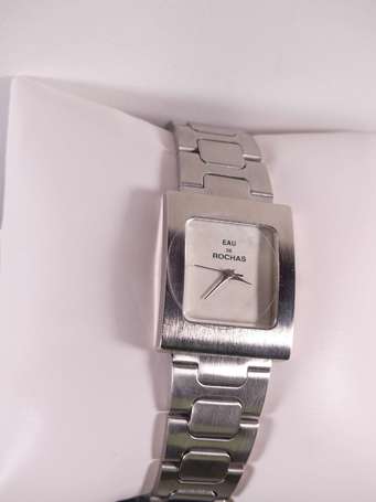 ROCHAS - Montre bracelet Eau de Rochas en acier.