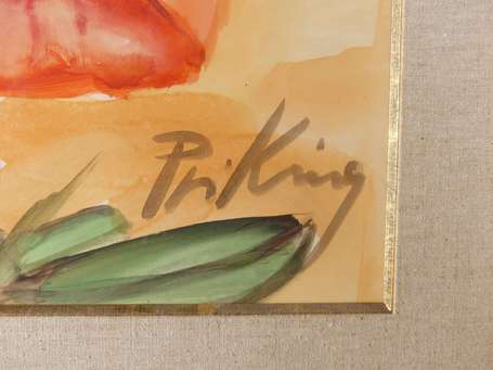 PRIKING Franz (1929-1979) - Bouquet de fleurs 