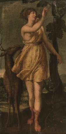 ECOLE FRANCAISE vers 1630 - Vénus et l'Amour ; 