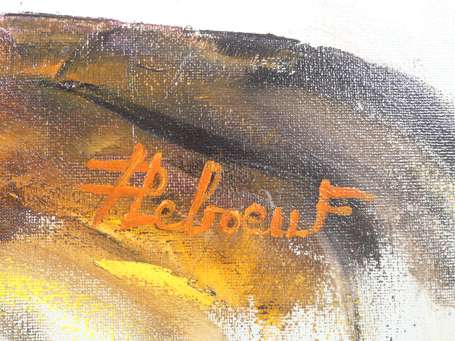 LEBOEUF Patrice (1952-) Journal intime Huile sur 