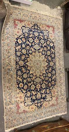 Tapis Nain laine et soie (chaîne et trame en 