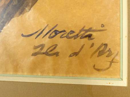 MORETTI Lucien-Philippe (1922-2000) - Chien couché