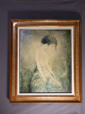 CHAROY Bernard (né en 1931) - La lingerie. Huile 
