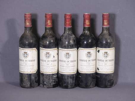 5 Bt Château du Tertre Arsac Margaux 1982.