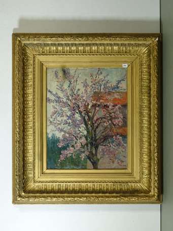 BATTAGLIA (XIXè-XXè siècle) - Cerisier en fleurs. 
