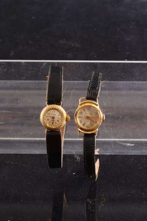 Deux montres bracelets de dame, le boitier 
