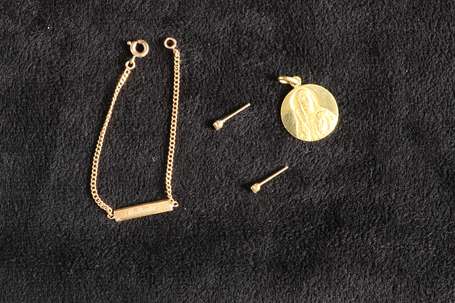 Gourmette d'enfant en or jaune 18K (750°/00) 
