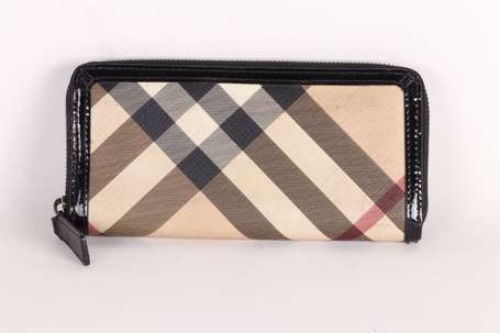 BURBERRY - Compagnon en toile enduite tartan et 