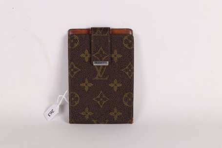 LOUIS VUITTON - Porte-chéquier en toile enduite 