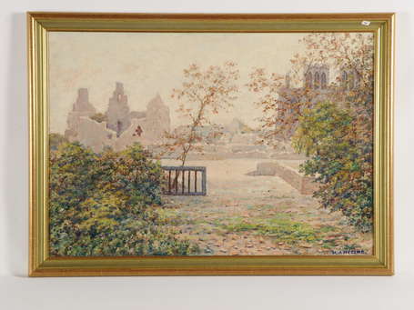 ANCELME Narcisse (1862-1938) - Reims, les ruines. 