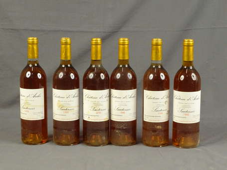 6 Bts Château d'Arche, Sauternes 1990 