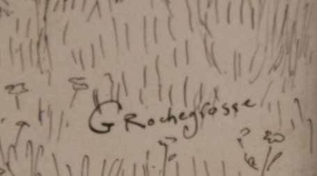 Rochegrosse G XIXème Siècle Orphée Encre signée en