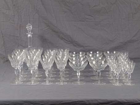 SAINT LOUIS Service de verres en cristal la coupe 