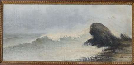 Proust Maurice (1867-1944). La Vague. Huile sur 