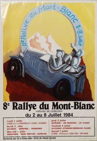 8ème RALLYE DU MONT-BLANC du 2 au 8 Juillet 1984 :