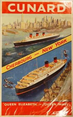 CUNARD Cherbourg - New York / 