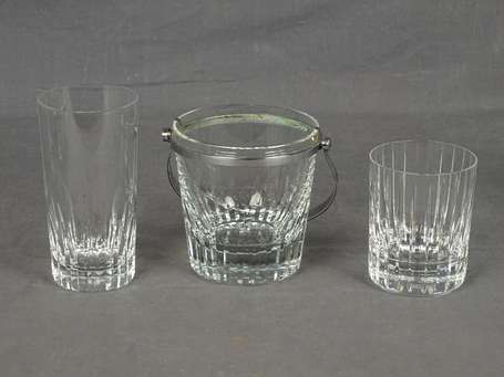 BACCARAT - Suite de six verres à whisky en cristal