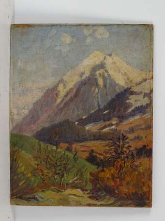 BERJONNEAU Jéhan (1890-1972) Paysage de montagne. 