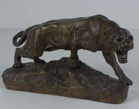 Cartier Thomas 1879-1943 Lionne rugissant Sujet en