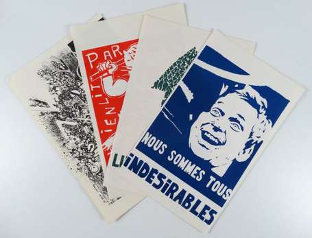 MAI 68 - Lot de 4 affiches (32x48 cm) : Nous 