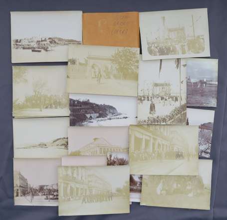 ALGERIE - BONE 1896 - Ensemble de 19 photographies
