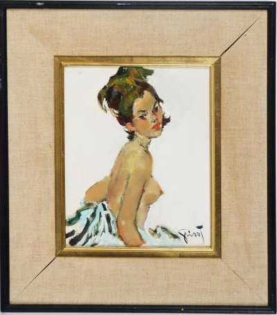 Grisot Pierre (1911-1995) Buste de femme nue. 