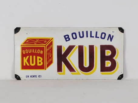 BOUILLON KUB : Bandeau émaillé. Version  aux 