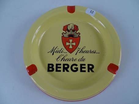 BERGER : Pin-Up en tôle, petits défauts d'usage, 