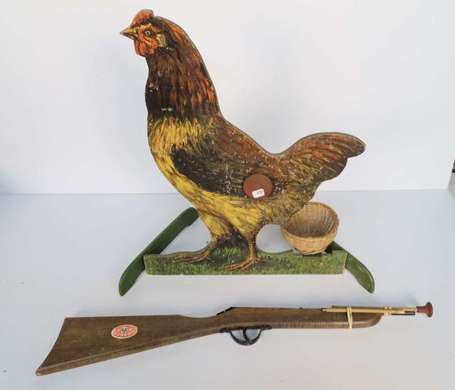 Tir à la poule, avec fusil , fabrication francaise