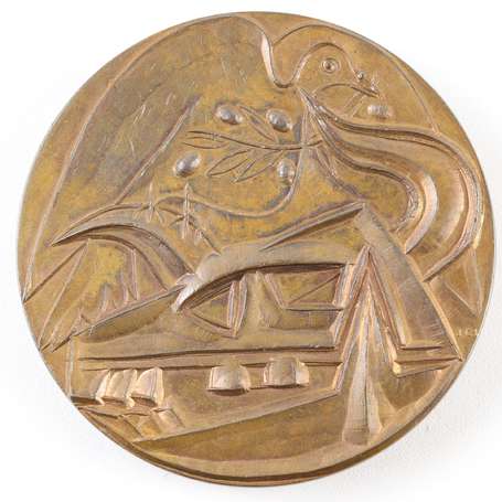 Pablo Picasso. Médaille de bronze par J.C. 