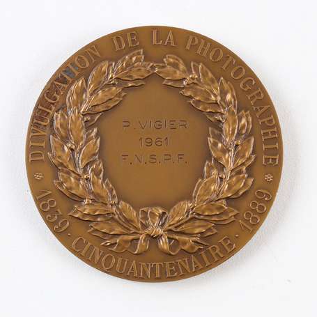 Médaille - Nicéphore Niepce et Daguerre. 