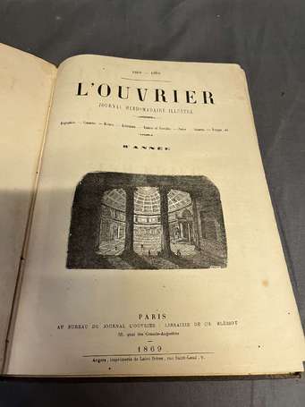 « L'ouvrier » 1869 - Reliure illustré par Gustave 