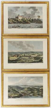 Suite de trois gravures polychrome de Suisse, Vue 