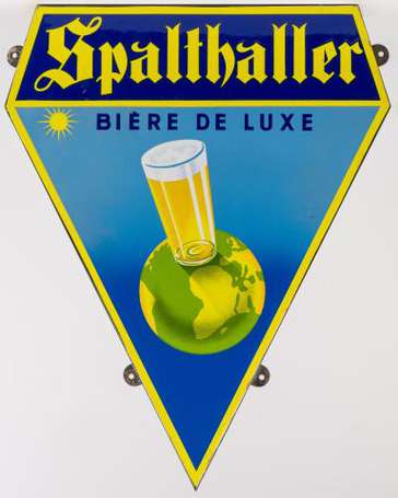 SPALTHALLER Biere de Luxe : Plaque émaillée 