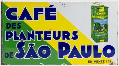 CAFE DES PLANTEURS DE SAO PAULO : Rare plaque 