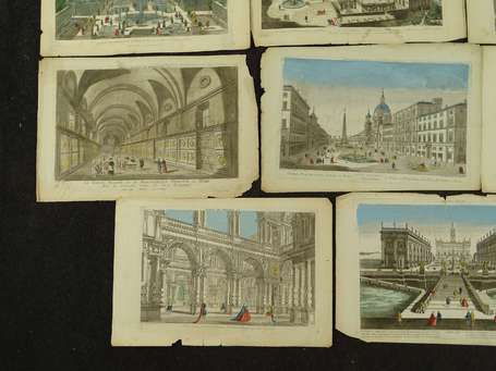 11 vues d'optique italiennes dont 