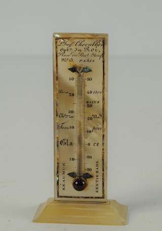 Thermomètre en nacre par l'Ingénieur 	Chevallier, 