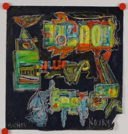 Noury Michel (1912-1986). Composition abstraite, 