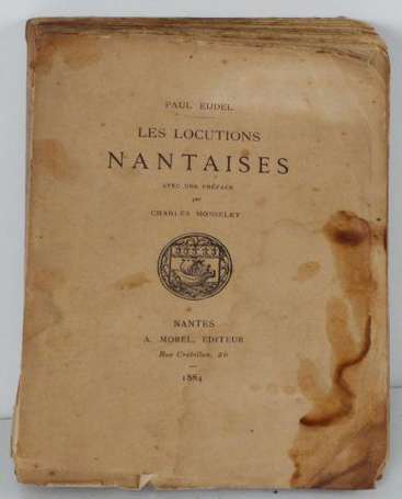 EUDEL Paul - Les locutions nantaises - Nantes ; A.