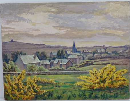 ESNOUL Paul (1882-1960) - Printemps à Erquy. Huile