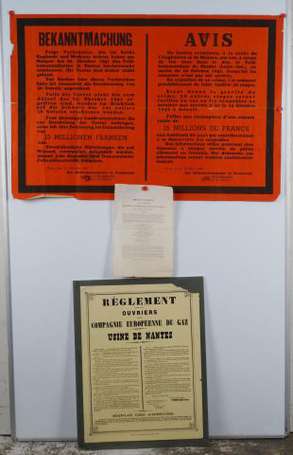 4 Affiches : Procès-Verbal de la cérémonie 