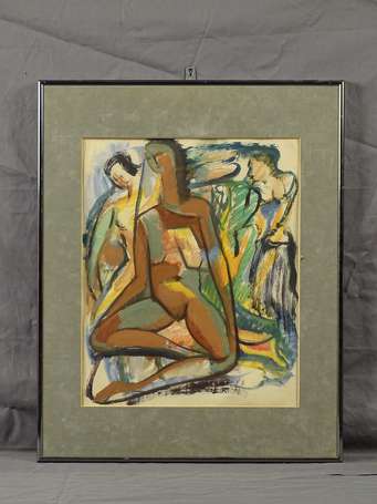 Reigner Léopold 1897-1981 Femme assise Huile sur 