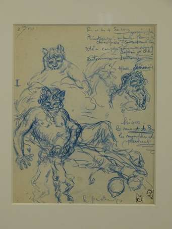 STEINLEN Théophile Alexandre (1859-1923) - Pan et 