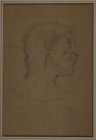 Puvis de Chavannes 1824-1898 Attribué à Portrait 