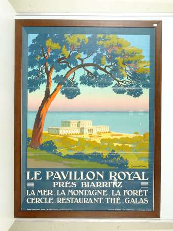LE PAVILLON DE BIARRITZ : Affiche lithographiée 