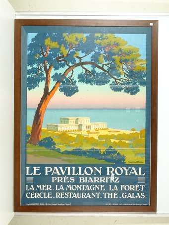 LE PAVILLON DE BIARRITZ : Affiche lithographiée 