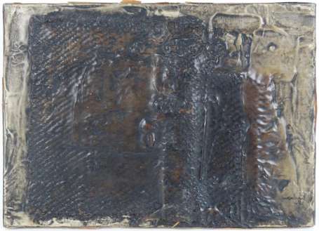 Boré Gwenhaël (né en 1947) Collage sur fond noir. 